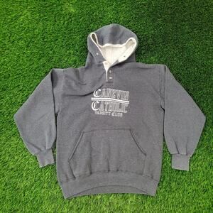 Vintage 90s Velva-Sheen Hoodie Womens Large 21x24 Gray USA